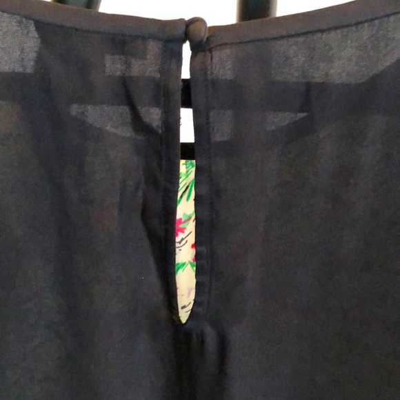 JOIE floral colour-block Silk Top - Picture 3 of 5